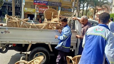 حملة ميدانية مكبرة للتصدي للإشغالات والتعديات بدمياط الجديدة
