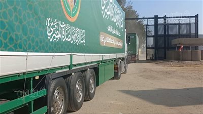 عبور 60 شاحنة مساعدات إغاثية معبر رفح البري تمهيدا لدخولها قطاع غزة