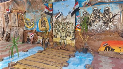 معرض ومجسمات معركة نصر أكتوبر في احتفال التربية والتعليم بالإسكندرية 