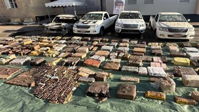 مصرع 4 عناصر إجرامية خلال محاولة تهريب 5 أطنان حشيش بـ 350 مليون جنيه