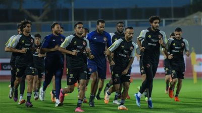 الدوري المصري، الأهلي يواصل تدريباته استعدادا لمباراة المقاولون