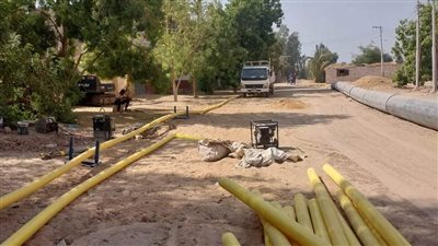  تركيب خطوط الغاز الطبيعي لقاطني نجع العاقولا في قنا (صور)