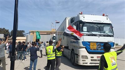 الهلال الأحمر الفلسطيني: تسلمنا 421 شاحنة مساعدات من خلال معبر رفح البري 