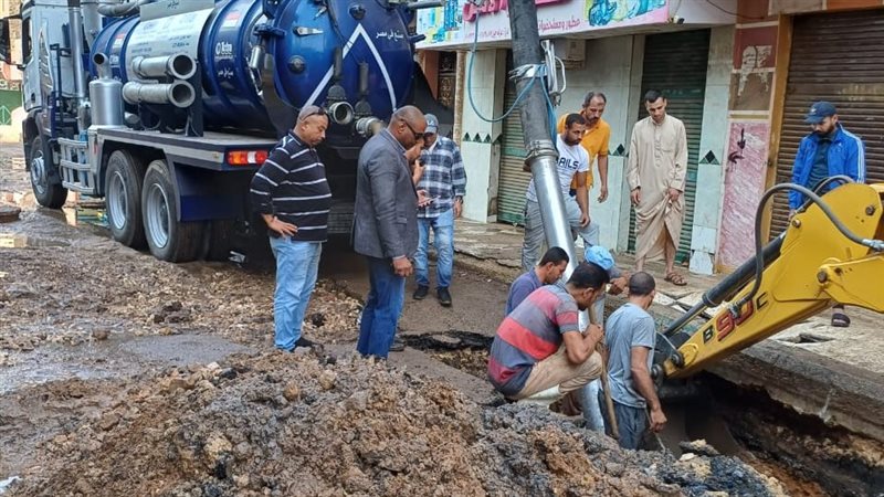 إصلاح خط مياه بأوسيم،