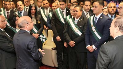 أعضاء قضايا الدولة الجدد يؤدون اليمين القانونية أمام وزير العدل