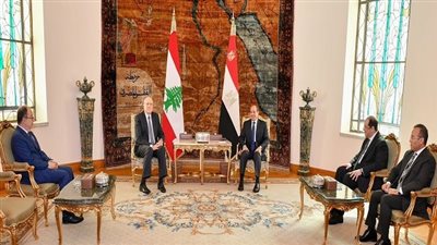 مصر ولبنان يؤكدان ضرورة إعادة إطلاق مسار السلام الفلسطيني الإسرائيلي وتطبيق مبدأ حل الدولتين