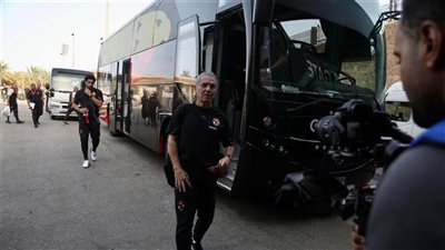 الدوري المصري، حافلة الأهلي تصل إلى ملعب عثمان أحمد عثمان لخوض مباراة المقاولون