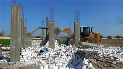 إزالة 76 حالة تعد على مساحة 16434 متر مربع بالبحيرة (صور)