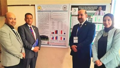 كلية الزراعة بالوادي الجديد تفوز بجائزة أحسن بوستر في مؤتمر مستقبل الثروة الحيوانية 