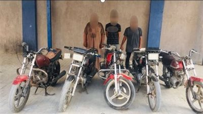 ضبط تشكيل عصابى لسرقة الدراجات النارية فى الشرقية 