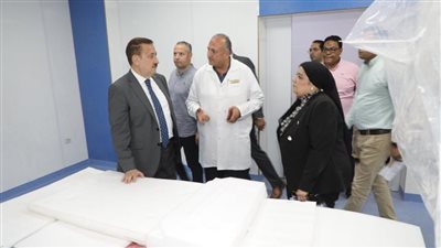 محافظ المنوفية يتفقد وحدة العناية المركزة لقسطرة القلب بمنوف