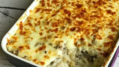 طريقة عمل المكرونة البشاميل كريمية وألذ من الجاهزة وأوفر