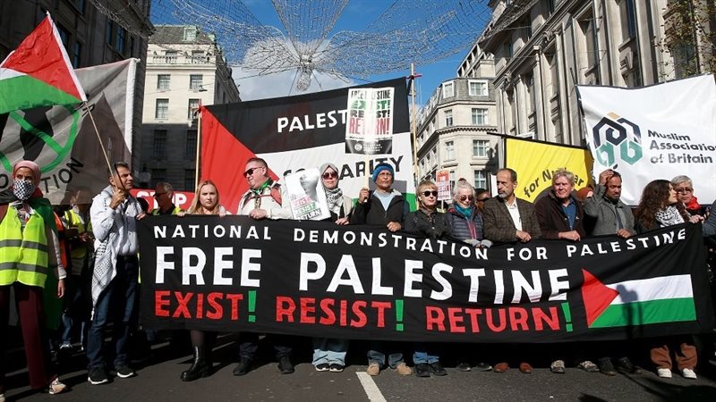 مظاهرة داعمة للفلسطينيين