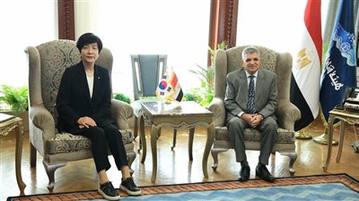 أسامة ربيع يبحث التعاون المشترك مع نائبة رئيس الجمعية الوطنية بكوريا الجنوبية 