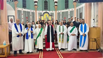  رئيس الأسقفية يثبت أعضاء جددًا بكنيسة بورسعيد