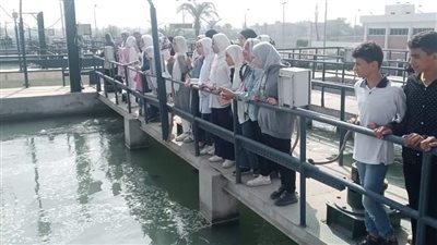  مياه الشرقية: زيارة ميدانية لطلاب المدارس لمحطة مياه سنجها 