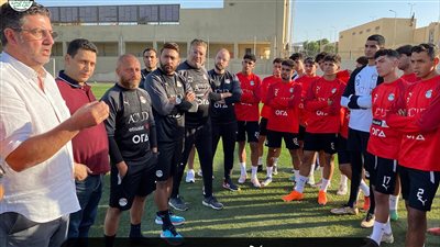 منتخب الشباب يخوض مرانه الثاني بحضور فيتوريا وأبو الوفا (صور)
