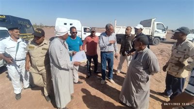 إزالة تعديات على 43 فدان أملاك الدولة بقرى فلسطين والثورة بالوادي الجديد 