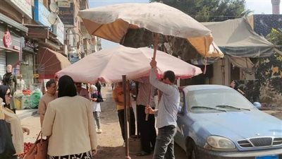 رفع 563 حالة إشغال طريق مخالفة بالبحيرة 