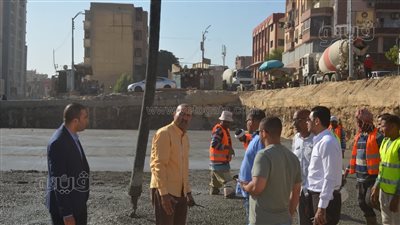 سكرتير بني سويف يتفقد مشروع تطوير سوق الدهشوري