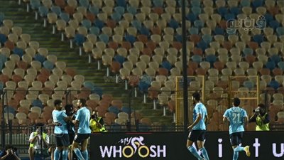 محمد حمدي يسجل هدف بيراميدز الثالث في شباك الزمالك (صور)