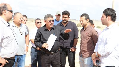 جولات ميدانية لرئيس جهاز مدينة السادات لمتابعة مشروعات مياه الشرب والصرف الصحي