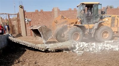 إزالة 16 حالة تعد على الأراضي الزراعية في دشنا بقنا 