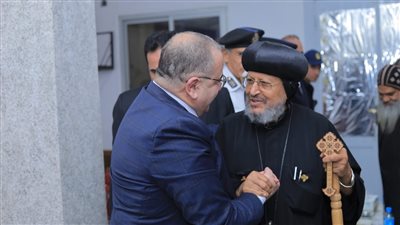 قبل الاحتفالات، مساعد وزير الداخلية ومدير الأمن يتفقدان دير مارجرجس الرزيقات في الأقصر 
