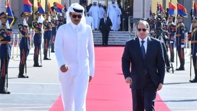 أمير قطر يوجه رسالة إلى الرئيس السيسي 