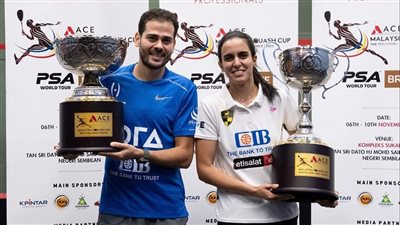 وزير الرياضة يُشيد بأبطال مصر للإسكواش بعد السيطرة المصرية علي كأس ماليزيا الدولية