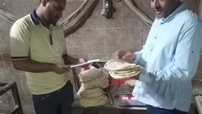 ضبط 8 مخابز لإنتاجهم خبز ناقص الوزن وتحرير 18محضرا مخالفا بالبحيرة 