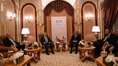 تفاصيل القمة المصرية العراقية بالرياض، توافق حول أهمية إعادة إطلاق مسار السلام وتطبيق مبدأ حل الدولتين