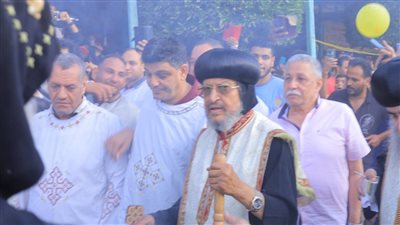  الأقباط يحتفلون لليوم الثاني بمارجرجس في الرزيقات غرب الأقصر