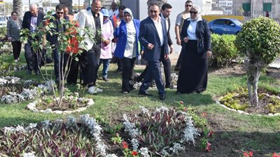 محافظ الإسكندرية يفتتح ميدان فرس النهر بمثلث الشركات في منطقة وادي القمر