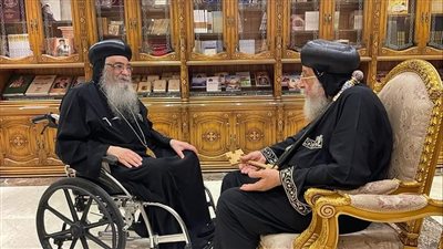 البابا تواضروس يتلقى تقريرا عن الخدمة في إيبارشية وأديرة الفيوم