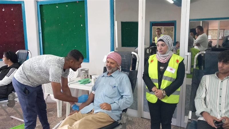 جانب من حملة التبرع