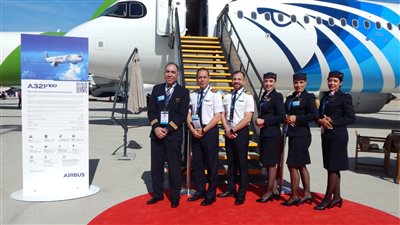 مصر للطيران تشارك بأحدث طائراتها في معرض دبي