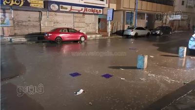 أمطار غزيرة تضرب شوارع مرسى مطروح (فيديو وصور)