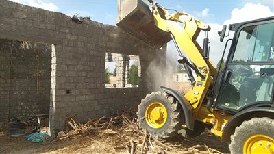 إزالة 38 حالة تعد على الأراضي الزراعية في الإسماعيلية (صور)