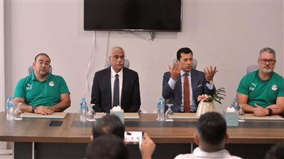 ميكالي خلال لقاء أشرف صبحي وجمال علام: هدفنا ميدالية أولمبية ومنبهر بنهضة مصر الرياضية