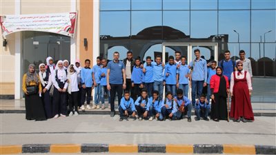 طيبة التكنولوجية تستقبل وفدا من طلاب مدرسة العوامية الإعدادية للتعرف على طبيعة الدراسة 