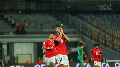 مصطفى محمد يسجل الهدف الخامس لمنتخب مصر في مرمى جيبوتي 