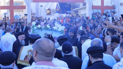 صور ترصد ختام أكبر احتفال قبطي بدير مار جرجس بالأقصر