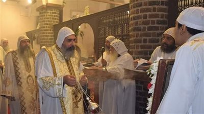 دير المحرق بأسيوط يحتفل بعيد تكريس كنيسة السيدة العذراء الأثرية