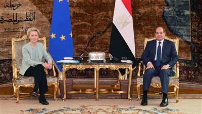 تفاصيل لقاء السيسي ورئيسة مفوضية الاتحاد الأوروبي 