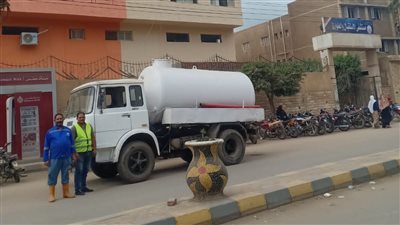 تمركز سيارات شفط المياه لمواجهة الأمطار المتوقعة في المنوفية (صور)