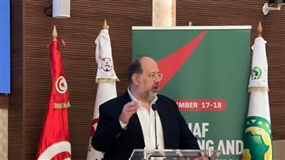 وليد العطار يلقي محاضرة عن التسويق الرياضي خلال ورشة عمل اتحاد شمال أفريقيا