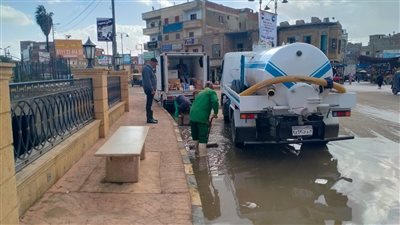 سقوط أمطار متوسطة على مدينة تلا في المنوفية (صور)