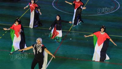 بعلم فلسطين، عروض رياضية وفنية بافتتاح البطولة العربية المدرسية مصر 2023 (صور)