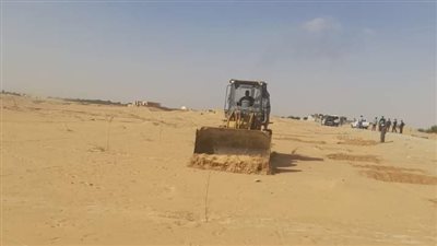 إزالة تعديات في المهد على فدانين ضمن أراضي أملاك الدولة بالوادي الجديد 